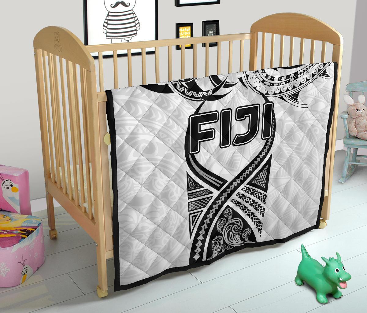 Fiji Rugby Premium Quilt Polynesian Waves Style - Polynesian Pride