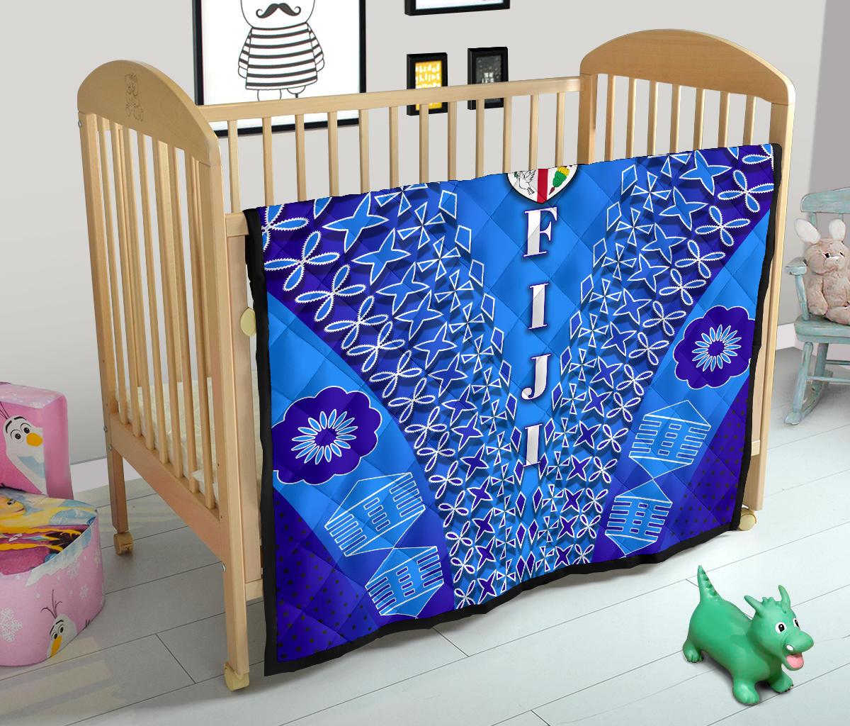 Fiji Drua Premium Quilt Tapa - Polynesian Pride