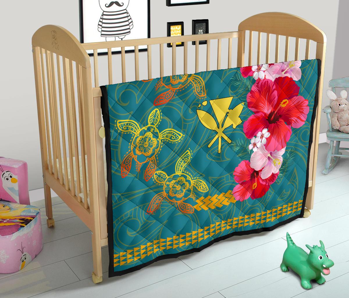 Hawaiian Turtle Tropical Polynesian - Premium Quilt - Azga Style - Polynesian Pride