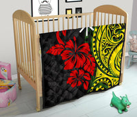 Hawaii Premium Quilt - Kanaka Maoli Hibiscus Flowers - Polynesian Pride