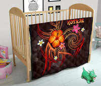 Kosrae Polynesian Premium Quilt - Legend of Kosrae (Red) - Polynesian Pride