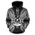 Vanuatu Polynesian ll Over Hoodie Map Black - Polynesian Pride