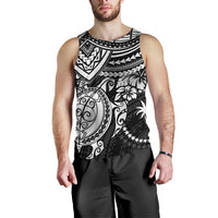 Chuuk Polynesian Men's Tank Top - White Turtle - Polynesian Pride