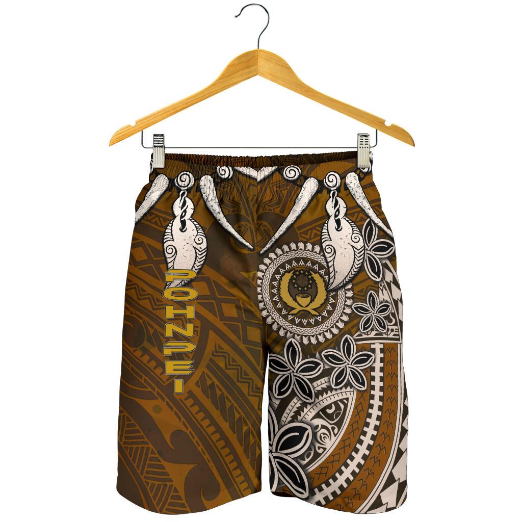 Pohnpei Men's Shorts - Polynesian Boar Tusk - Polynesian Pride