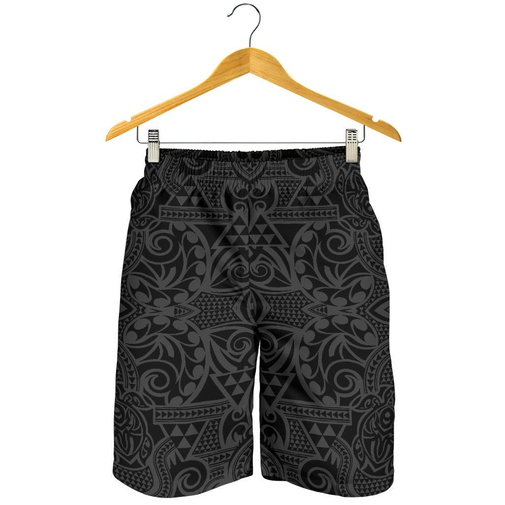Polynesian Kakau Turtle Gray Men's Short - Polynesian Pride