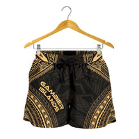 Gambier Islands Women's Shorts - Polynesian Chief Gold Version Women Gold - Polynesian Pride