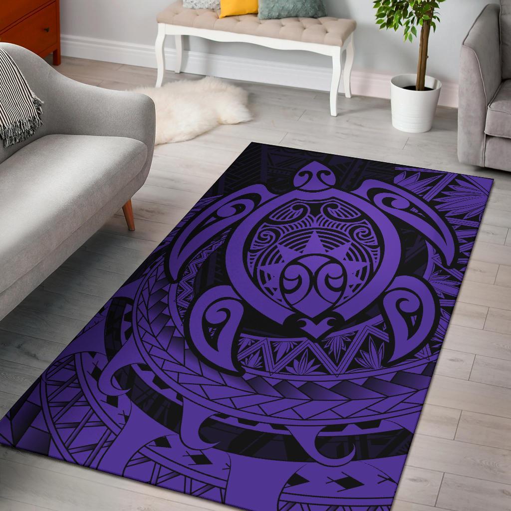 Hawaii Polynesian Turtle Rug - Purple Purple - Polynesian Pride