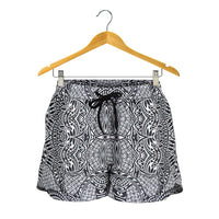 Polynesian Women's Shorts Black And White - Polynesian Pride
