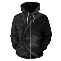 Cook Islands Polynesian Zip up Hoodie Circle Style 04 Unisex Art - Polynesian Pride