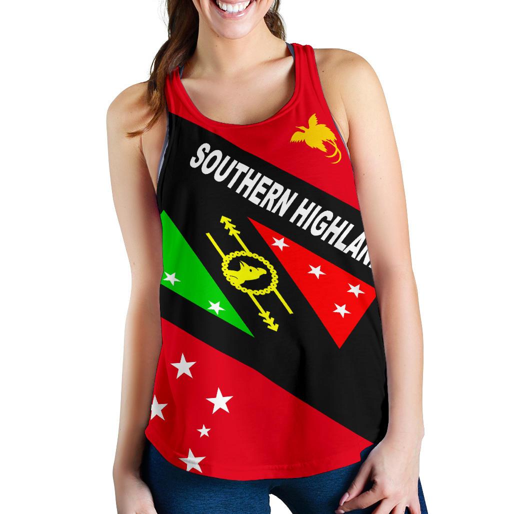 Papua New Guinea Women's Racerback Tank - Southern Highlands Province - Polynesian Pride