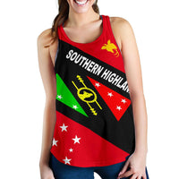 Papua New Guinea Women's Racerback Tank - Southern Highlands Province - Polynesian Pride
