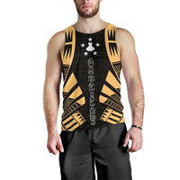 Austral Islands Men Tank Top - Polynesian Tattoo Gold Gold - Polynesian Pride