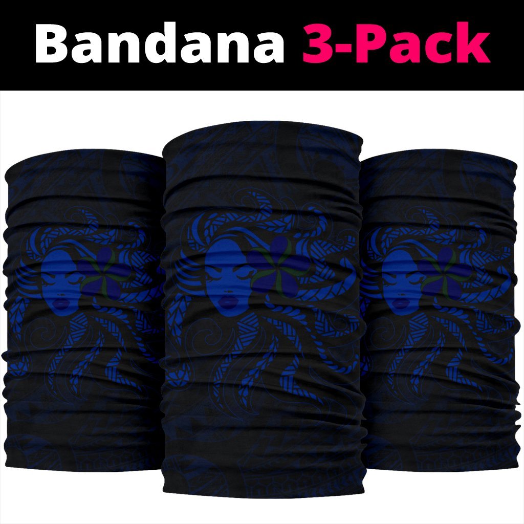 Hula Girl Polynesian Bandana 3 - Pack - Blue - AH - Polynesian Pride