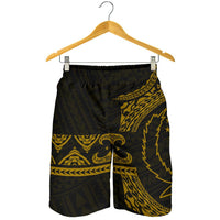 Pohnpei Polynesian All Over Print Men's Short - Brown Version Brown - Polynesian Pride