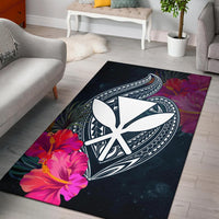 Hawaii Polynesian Honu Sea Hibiscus Rug Raggae - Polynesian Pride