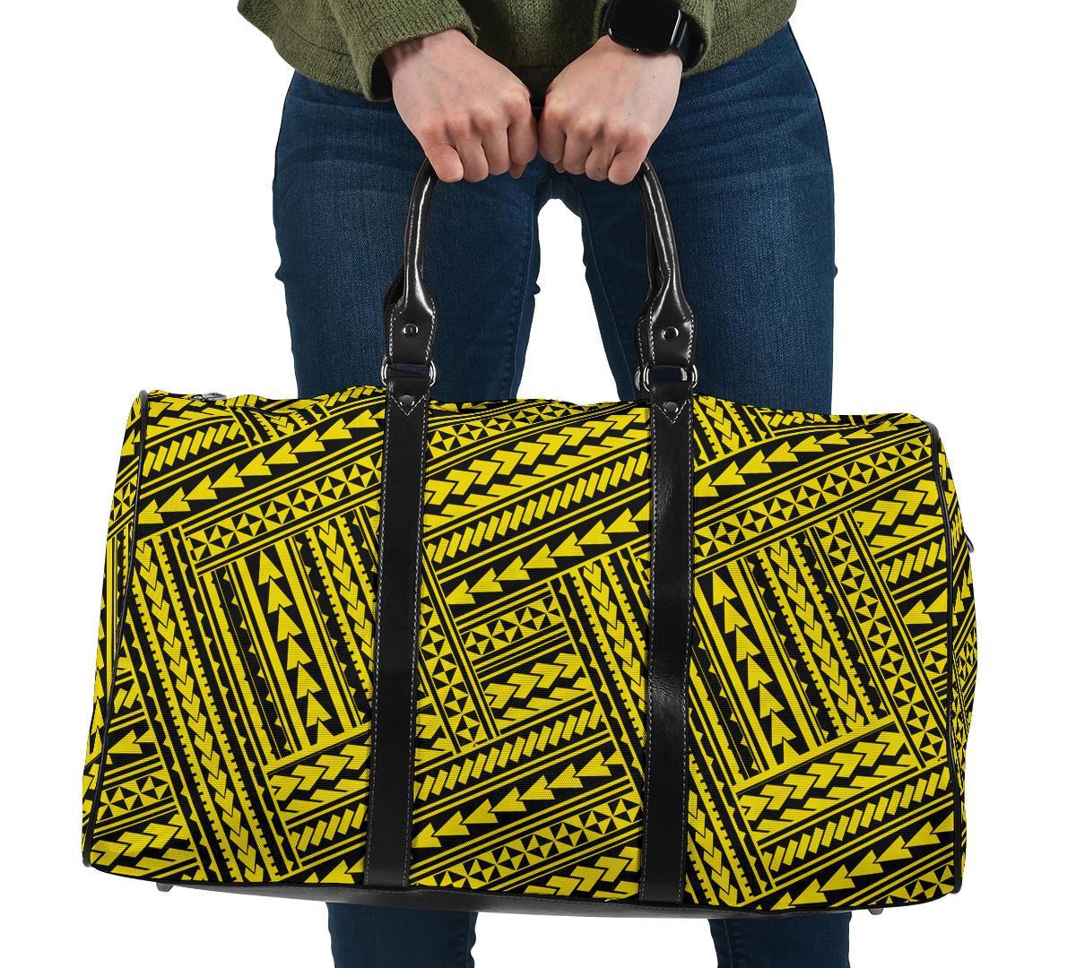Polynesian Nation Yellow Hawaii Travel Bag Travel Bag One size Yellow - Polynesian Pride