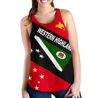 Papua New Guinea Women's Racerback Tank - Western Highlands Province - Polynesian Pride