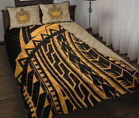 Samoa Quilt Bed Set - Polynesian Wild Style Gold - Polynesian Pride