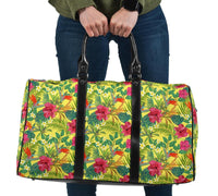 Hawaii Tropical Leaves And Flowers Hawaii Travel Bag Travel Bag One size Black - Polynesian Pride