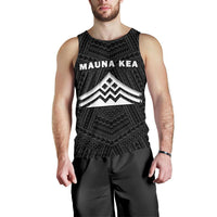 Hawaii Mauna Kea Polynesian Men's Tank Top White - Polynesian Pride