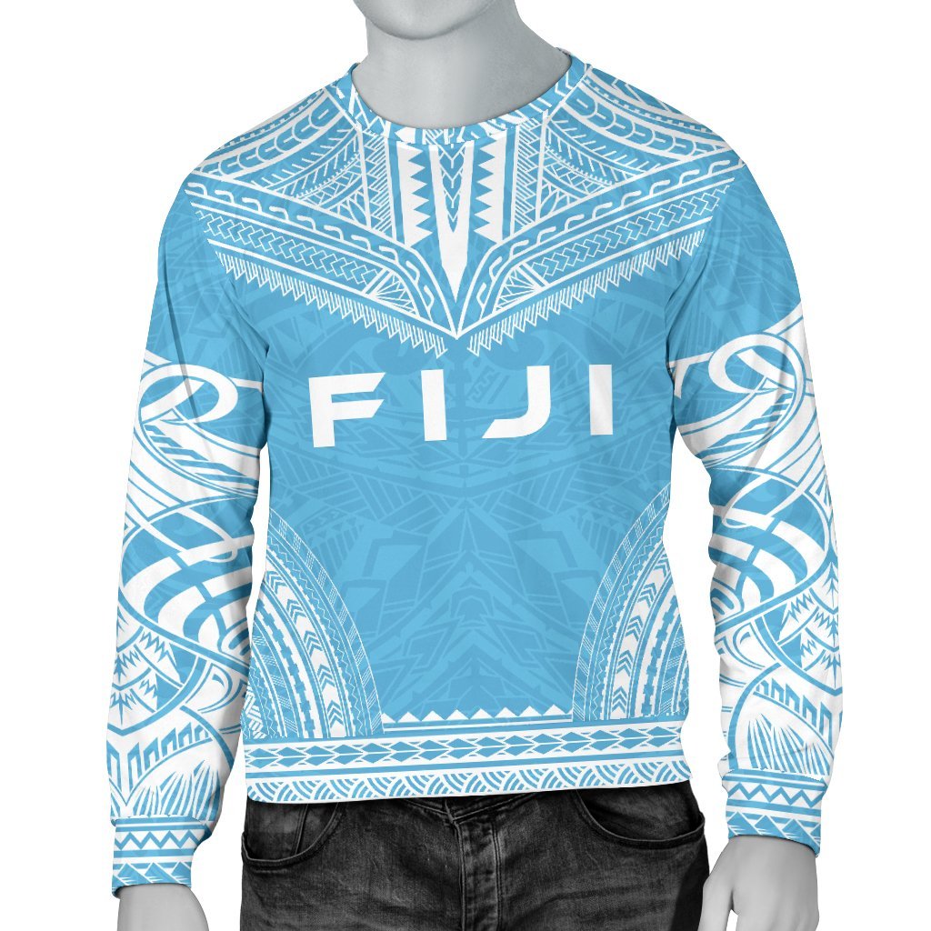 Fiji Sweater - Polynesian Chief Flag Version Unisex White - Polynesian Pride