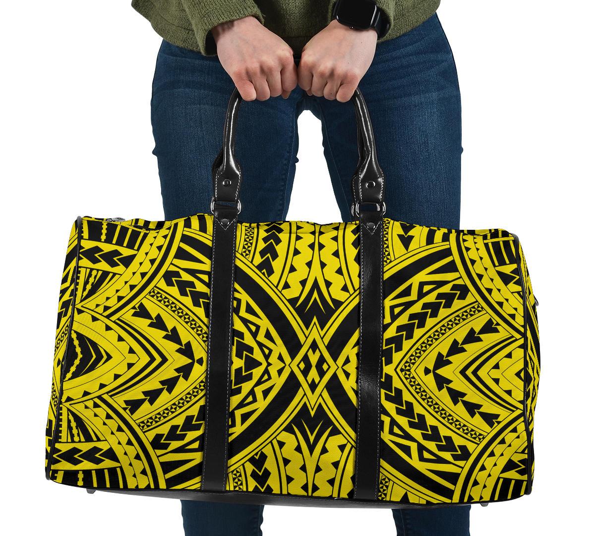 Polynesian Tradition Yellow Hawaii Travel Bag Travel Bag One size Yellow - Polynesian Pride