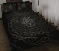Solomon Quilt Bed Set - Gray - Frida Style - Polynesian Pride