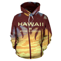 Hawaii Hoodie Welcome To Adventure - Polynesian Pride