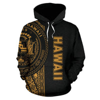 Polynesian Hawaii Hoodie Yellow Line - Polynesian Pride