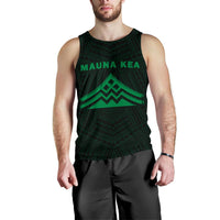 Hawaii Mauna Kea Polynesian Men's Tank Top Green - Polynesian Pride
