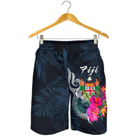 Fiji Polynesian All Over Print Men's Shorts - Tropical Flower - Polynesian Pride