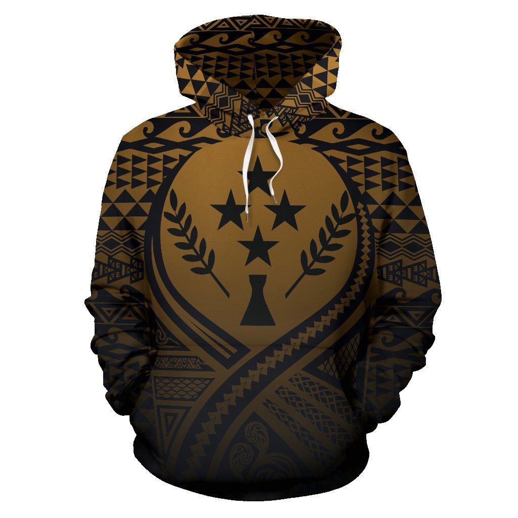 Kosrae All Over Hoodie Lift up Gold - Polynesian Pride
