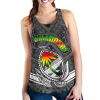 Guam Women's Racerback Tank - Turtle Guam Seal Chamorro - Polynesian Pride
