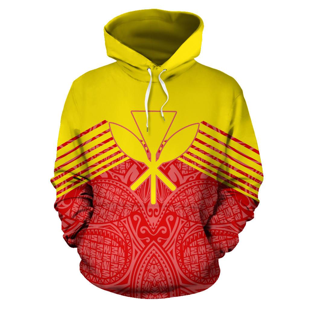 Kanaka Polynesian Hoodie Stripes Style - Polynesian Pride