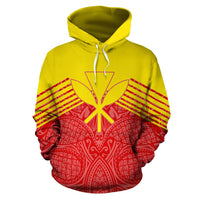 Kanaka Polynesian Hoodie Stripes Style - Polynesian Pride