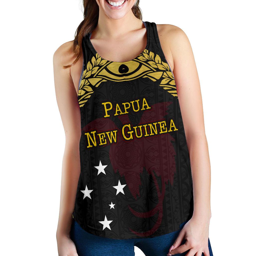 Papua New Guinea Women's Racerback Tank - Erudite Eye - Polynesian Pride