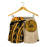 American Samoa All Over Print Women's Shorts - Polynesian Wild Style - Polynesian Pride