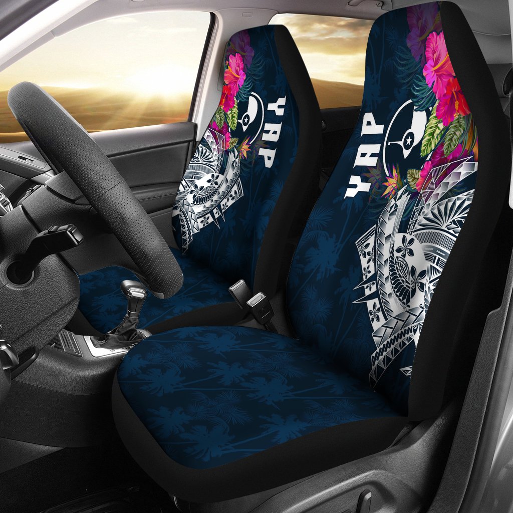 YAP Car Seat Covers - YAP Summer Vibes Universal Fit Blue - Polynesian Pride