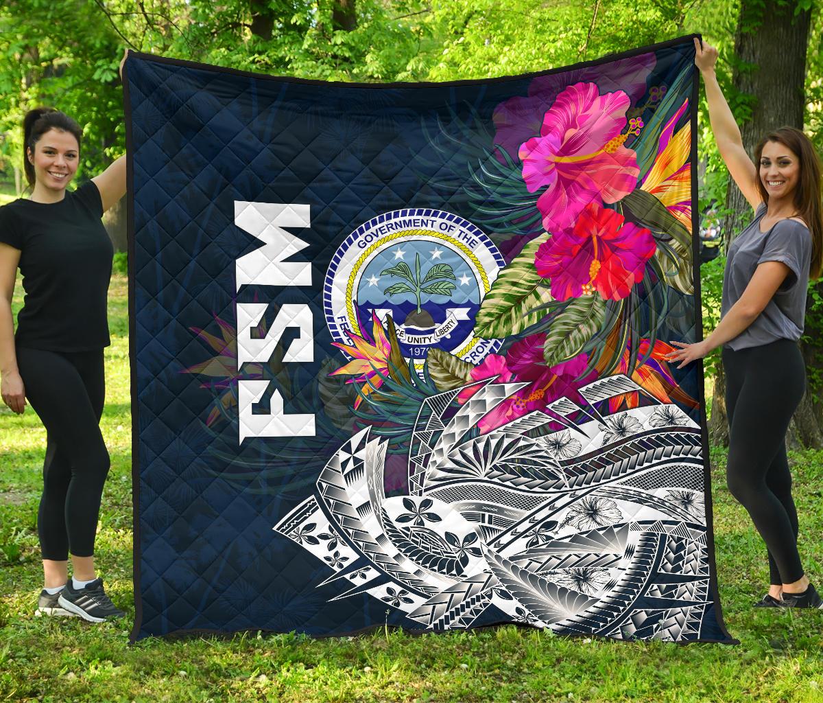 Federated States Of Micronesia Premium Quilt - Summer Vibes - Polynesian Pride
