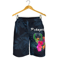 Pohnpei Micronesia Men's Shorts - Tropical Flower - Polynesian Pride