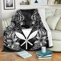 Polynesian Hawaii (Kanaka Maoli) Premium Blanket - White Turtle Homeland White - Polynesian Pride