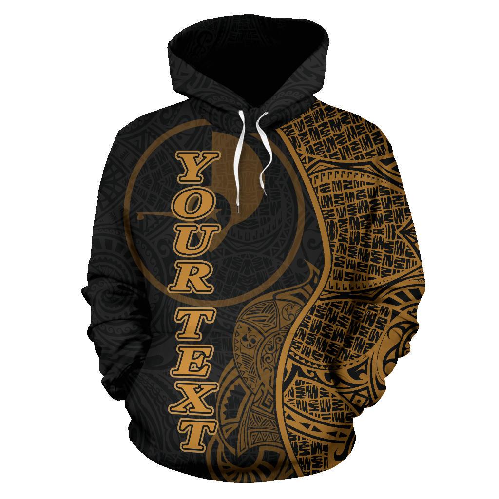 Yap Polynesian Custom Hoodie Coconut Gold - Polynesian Pride