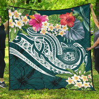 Polynesian Hawaii Premium Quilt - Summer Plumeria - Polynesian Pride