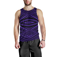 Polynesian Tatau Violet Hawaii Men's Tank Top Purple - Polynesian Pride