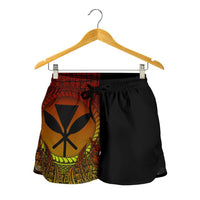 Hawaii All Over Print Women's Shorts - Polynesian Circle Pattern - Polynesian Pride