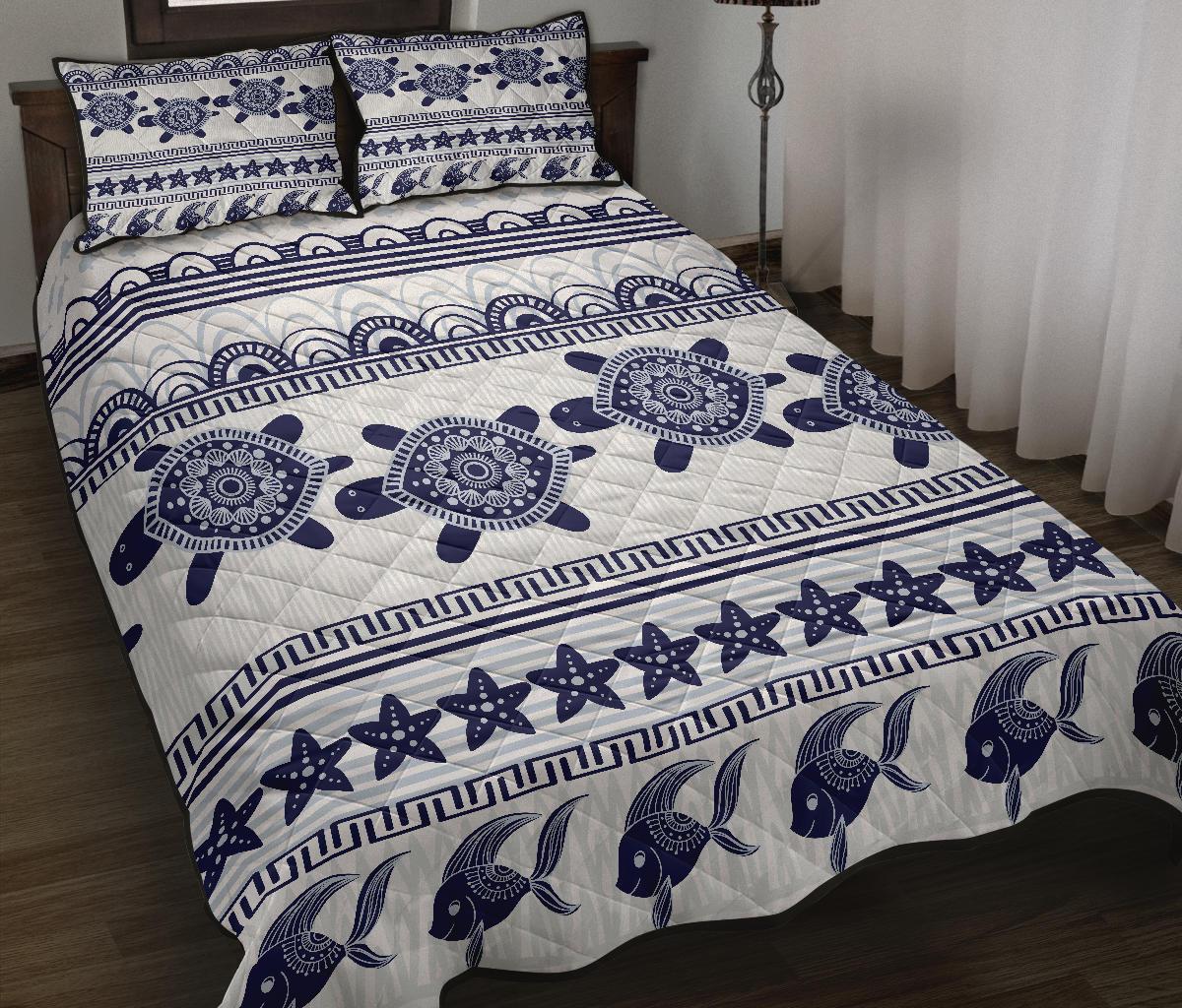 Hawaii Turtle Pattern - Quilt Bed Set AH - Polynesian Pride