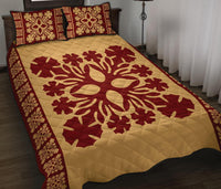 Hawaiian Quilt Pattern Garden Quilt Bed Set - Polynesian Pride