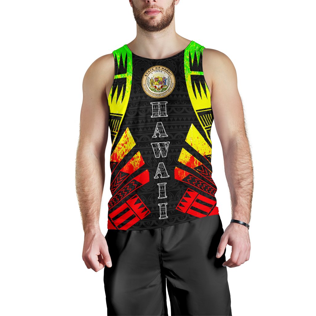 Hawaii Men Tank Top - Polynesian Tattoo Reggae Reggae - Polynesian Pride