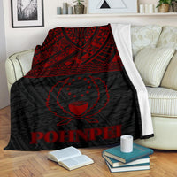 Pohnpei Premium Blanket - Micronesian Red Version White - Polynesian Pride