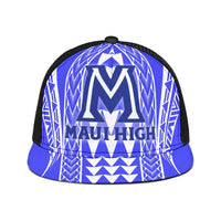 Hawaii - Maui High Trucker Hat - AH Trucker Hat Universal Fit Blue - Polynesian Pride